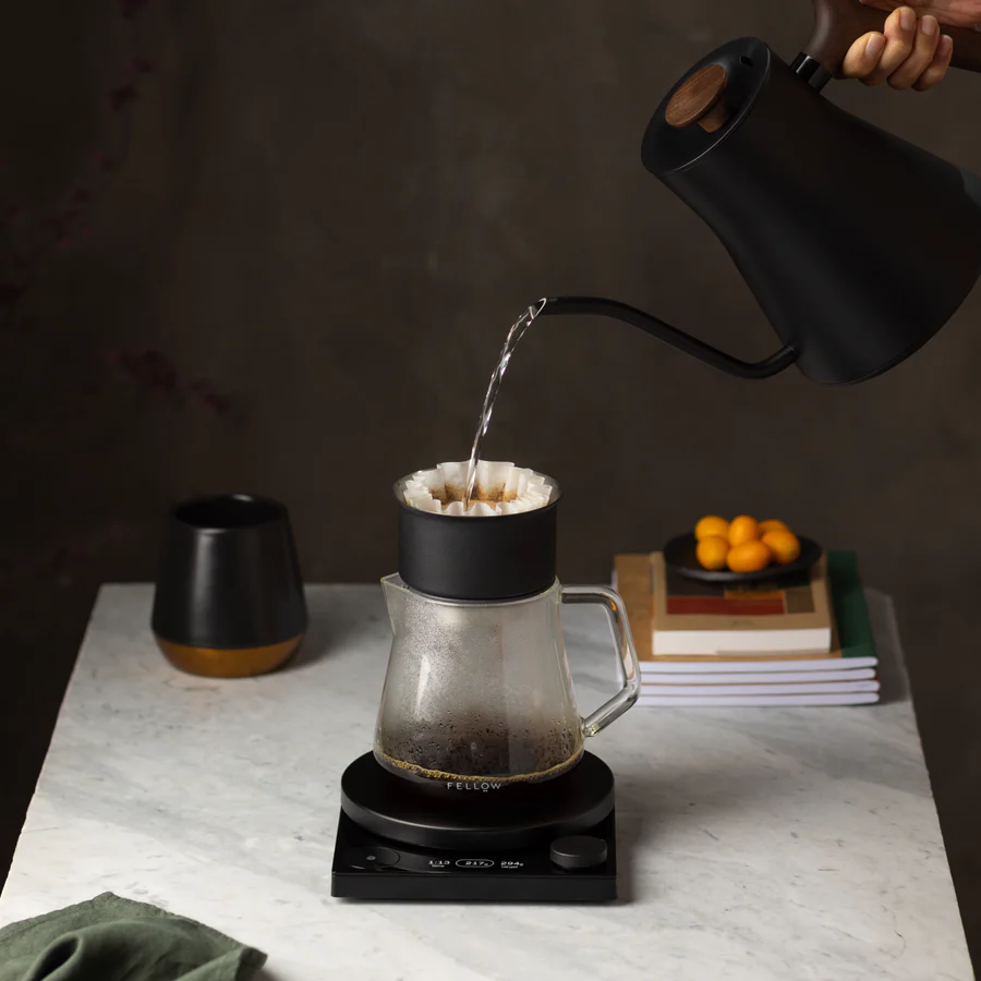 Fellow Pro Stagg EKG Electric Kettle Matte Black Walnut v3