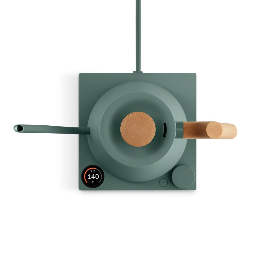 Fellow Pro Stagg EKG Electric Kettle Smoke Green Maple v4