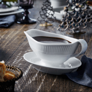 964230BL Plisse Sauceboat Lifestyle